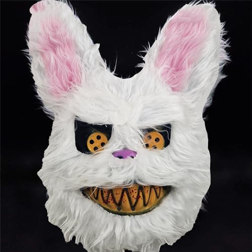 Kaninchen-Maske für Erwachsene, Hasenmaske, Halloween-Kostüm, Ostern, Karneval, Kostümpartys von Carnavalife