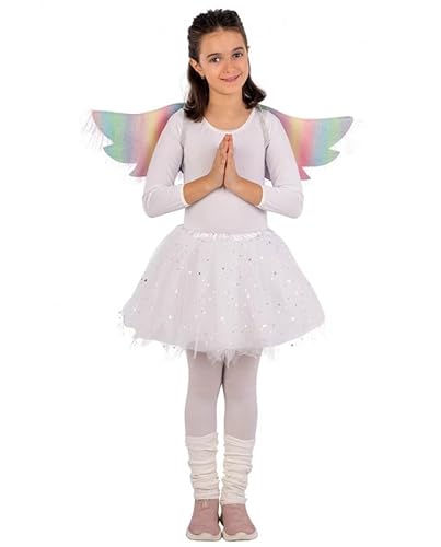ANGEL SET ( SKIRT AND GLITTERED WINGS L.CM.78X21) IN BAG WITH HOOK von Carnival Toys