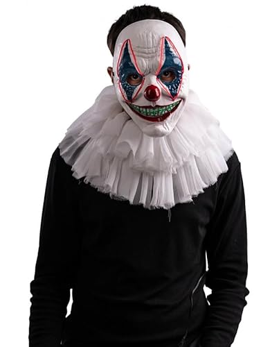 CLOWN PLASTIC MASK WITH LIGHTING DECORATIONS (BATT. NOT. INCL.) IN PBH von Carnival Toys