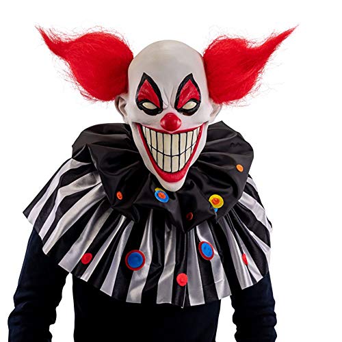 Carnival Toys Maske Lachender Clown mit Haaren, Latex von Carnival Toys