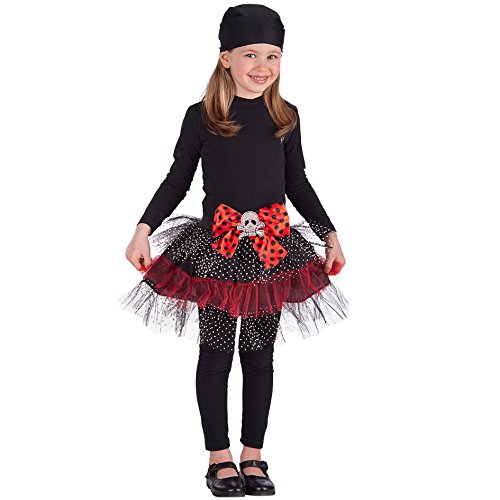 Carnival Toys 03344 - Rock mit Totenkopf, schwarz/rot von Carnival Toys