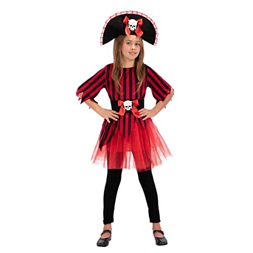 Carnival Toys Kostüm/Verkleidung Piratin mit Hut und Gürtel, Größe 6-7 Jahre von Carnival Toys
