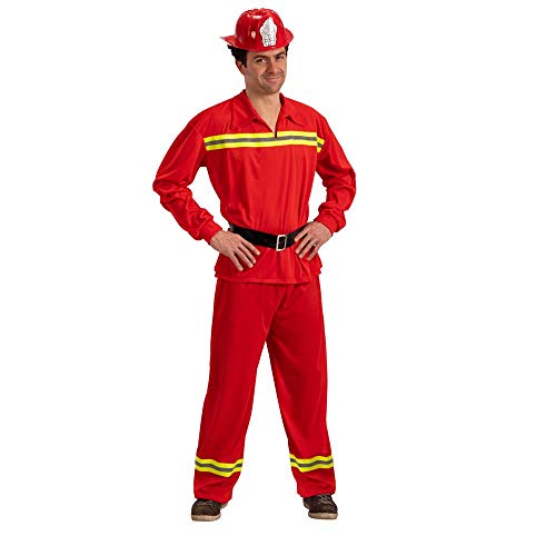 Carnival Toys Kostüm/Verkleidung Feuerwehrmann mit Gürtel, Größe M/L von Carnival Toys