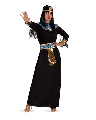Carnival Toys Egyptian queen costume, for woman(one size: S/M) in bag w/hook., Black, Blue And Gold von Carnival Toys