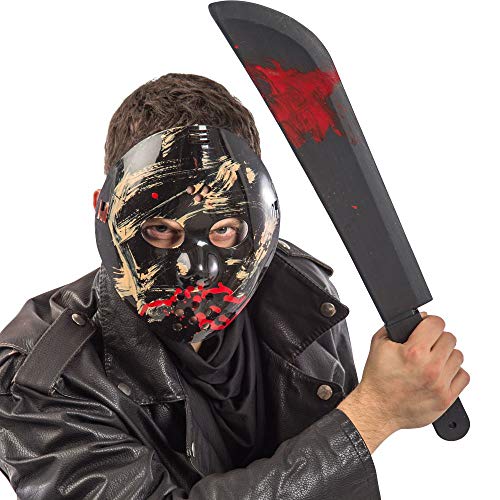 Carnival Toys Horror-Hockey-Set (Maske und Messer, ca. 54 cm von Carnival Toys
