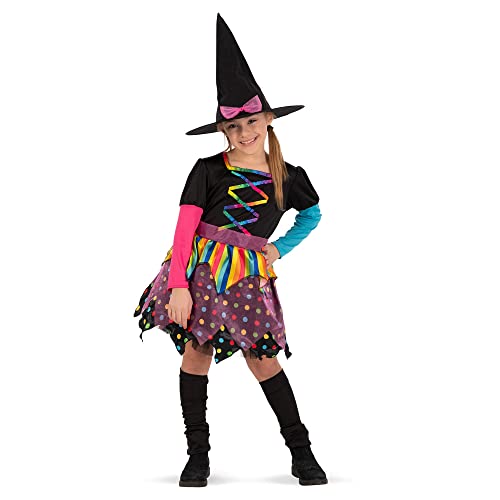 Carnival Toys Multicolour little witch costume for girl, size V in bag w/hook. von Carnival Toys
