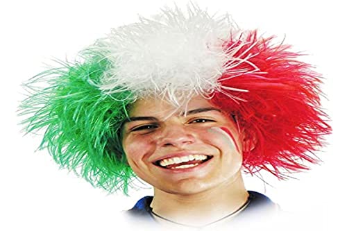 Italien Schießen Perücke dreifarbig grün rot weiß Italien Schießen Perücke dreifarbig grün rot weiß von Carnival Toys