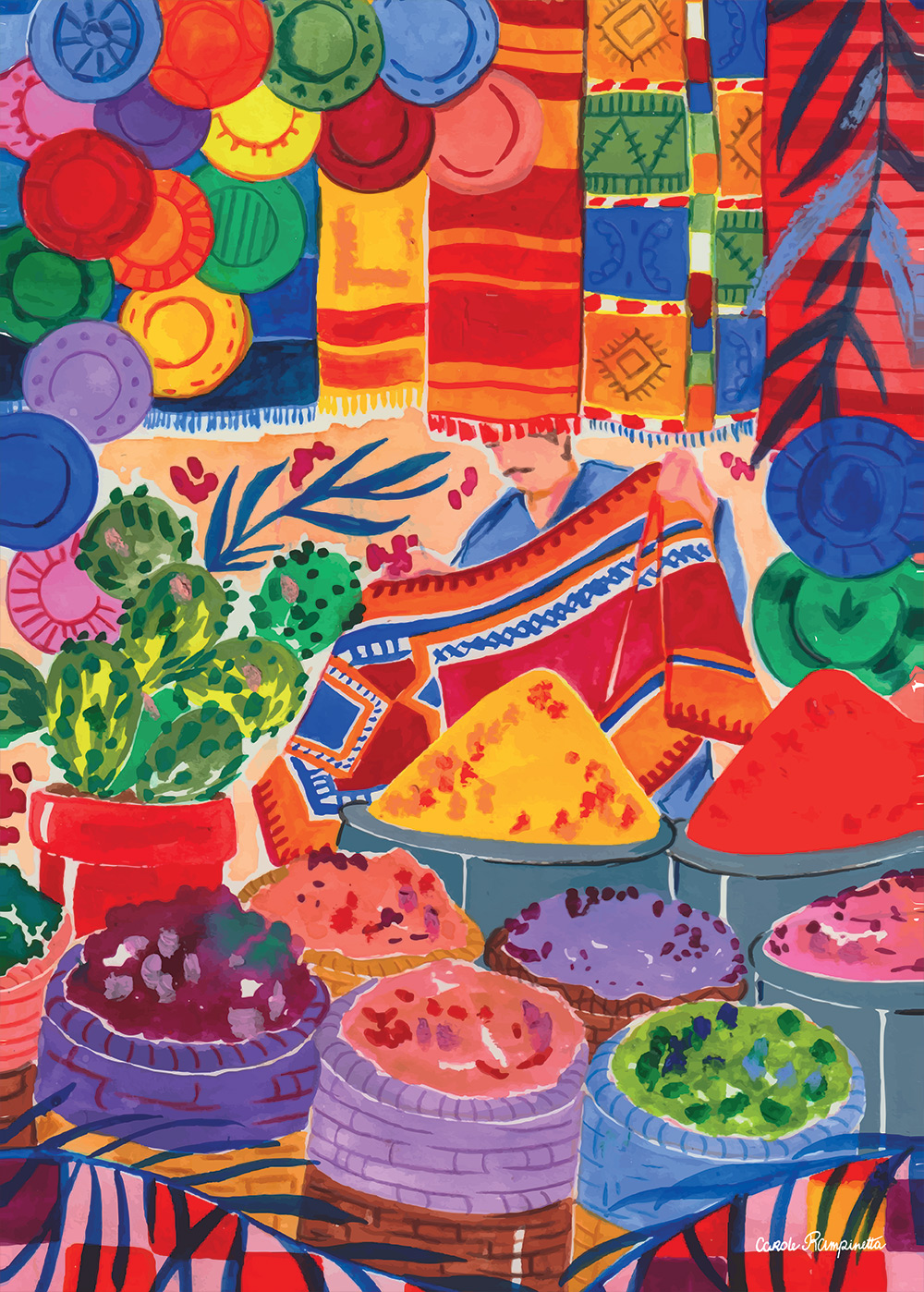 Carole Rampinetta Casablanca, les Habous 500 Teile Puzzle Rampinetta-Casablanca von Carole Rampinetta