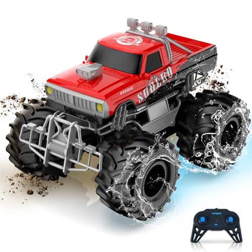 Carox Ferngesteuertes Auto,1500mah Akku RC Monstertruck 6-18 Jahre Indoor & Outdoor Spiele für Kinder RC Auto Car Pool Strand Spielzeug von Carox