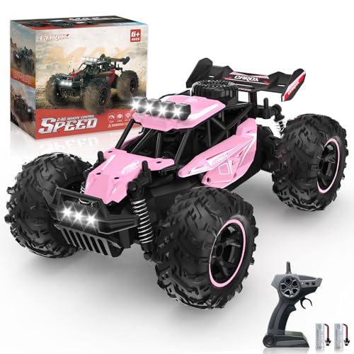 Carox Ferngesteuertes Auto,2.4 GHz 25 km/h RC Auto,1:18 Off Road Monstertruck mit Scheinwerfer und Fahrgestellbeleuchtung Crawler Truck Spielzeug Carox Ferngesteuertes Auto,2.4 GHz 25 km/h RC Auto,1:18 Off Road Monstertruck mit Scheinwerfer und Fahrgestellbeleuchtung Crawler Truck Spielzeug von Carox