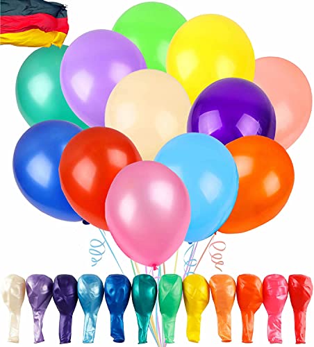 100 bunte Luftballons, Helium geeignet, 85cm Umfang | Ballons als Deko für Kindergeburtstag, Party und Geburtstag 100 bunte Luftballons, Helium geeignet, 85cm Umfang | Ballons als Deko für Kindergeburtstag, Party und Geburtstag von Carpeta
