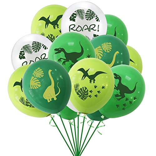 16 Luftballons * DINOSAURIER & T-REX * als Deko für Kindergeburtstag und Dino Mottoparty | Ø 30cm | Party Kinder Party Ballon Ballondeko von Carpeta
