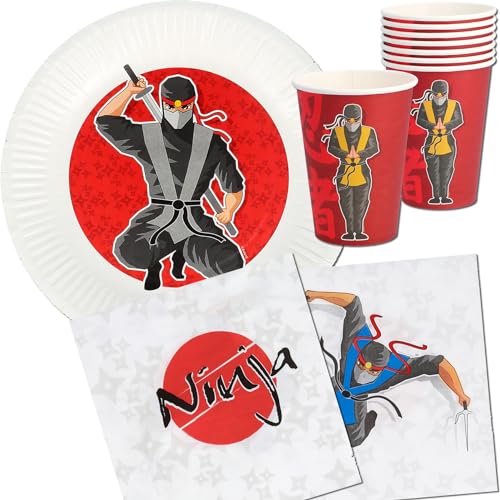 37-teiliges Party-Set * MANGA NINJA * mit Teller + Becher + Servietten + Deko | Karate Kämpfer Kindergeburtstag Kinder Geburtstag Mottoparty Luftballons 37-teiliges Party-Set * MANGA NINJA * mit Teller + Becher + Servietten + Deko | Karate Kämpfer Kindergeburtstag Kinder Geburtstag Mottoparty Luftballons von Carpeta