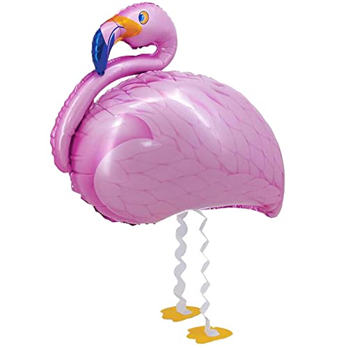 Airwalker Folienballons * Laufende Tiere * als Deko für Geburtstag und Party | 34-115cm groß | Walking Animals Kinder Kindergeburtstag Partydeko Luftballons Ballons, Edition: Flamingo von Carpeta