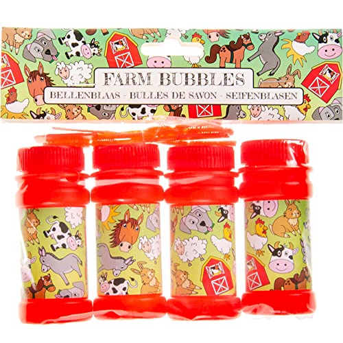 12 Dosen Seifenblasen | Mitgebsel zum Kindergeburtstag, Mottoparty und Kinderparty | Kinder lieben Diese Bubbles | Spiel & Spaß, Edition: Bauernhof von Carpeta