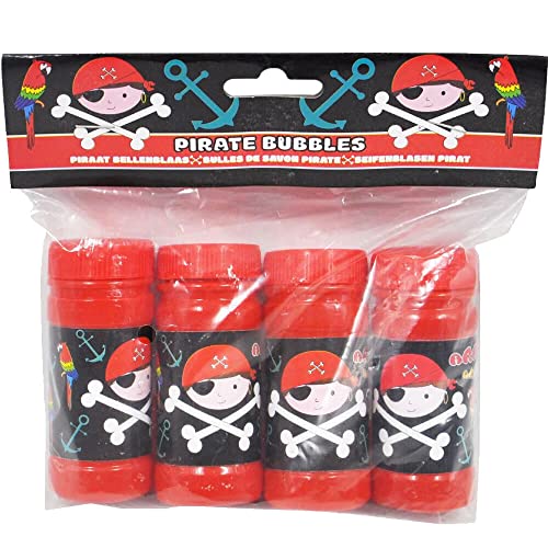 Carpeta 12 Dosen Seifenblasen | Mitgebsel zum Kindergeburtstag, Mottoparty und Kinderparty | Kinder lieben Diese Bubbles | Spiel & Spaß, Edition: Pirat von Carpeta
