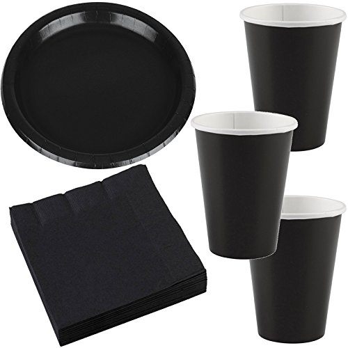Carpeta 36-teiliges Party-Set * SCHWARZ * für Geburtstag und Mottoparty mit Teller + Becher + Servietten // Dekoration Nacht Noir Black Gruselparty dunkel Fledermaus Carpeta 36-teiliges Party-Set * SCHWARZ * für Geburtstag und Mottoparty mit Teller + Becher + Servietten // Dekoration Nacht Noir Black Gruselparty dunkel Fledermaus von Carpeta