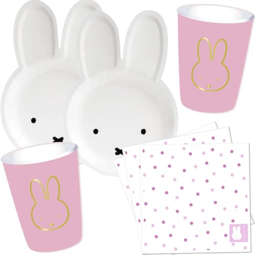 Carpeta 37-TLG Party-Set * SÜSSES HÄSCHEN * für 8 Gäste mit Formteller + Becher + Servietten + Luftballons | Happy Birthday Party Geburtstag Kindergeburtstag Kinder Deko Hase Osterhase Ostern Carpeta 37-TLG Party-Set * SÜSSES HÄSCHEN * für 8 Gäste mit Formteller + Becher + Servietten + Luftballons | Happy Birthday Party Geburtstag Kindergeburtstag Kinder Deko Hase Osterhase Ostern von Carpeta