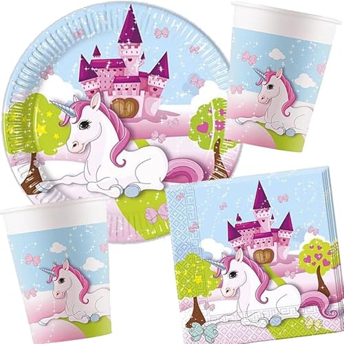 Carpeta 37-TLG. Party-Set * Regenbogen Unicorn * mit Teller + Servietten + Becher + Deko für Kindergeburtstag und Mottoparty | Kinder Geburtstag Einhorn Schloss Mädchen Luftballons Carpeta 37-TLG. Party-Set * Regenbogen Unicorn * mit Teller + Servietten + Becher + Deko für Kindergeburtstag und Mottoparty | Kinder Geburtstag Einhorn Schloss Mädchen Luftballons von Carpeta