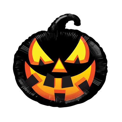 Folienballon * SCHWARZER KÜRBIS * als Deko für Mottoparty oder Halloween | 46cm groß | Partydeko Luftballon Ballon Folienballon Folienballon * SCHWARZER KÜRBIS * als Deko für Mottoparty oder Halloween | 46cm groß | Partydeko Luftballon Ballon Folienballon von Carpeta