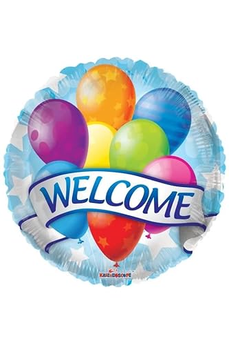 Folienballon * WELCOME * als Deko für eine Willkommensparty | 46cm groß | Partydeko Luftballon Ballon Folienballon von Carpeta
