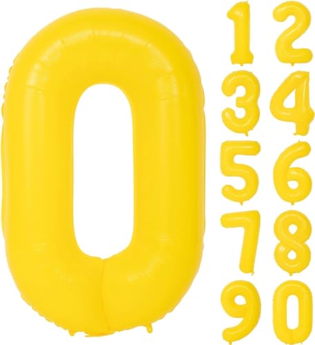 Folienballons * Macaron-Farben * als Zahlen Deko für Geburtstag und Party | XXL-Größe: 100cm | Zahl Luftballons Ballons Folienballon Ballondeko Kindergeburtstag, Edition: Zitronen-Gelb Zahl 0 Folienballons * Macaron-Farben * als Zahlen Deko für Geburtstag und Party | XXL-Größe: 100cm | Zahl Luftballons Ballons Folienballon Ballondeko Kindergeburtstag, Edition: Zitronen-Gelb Zahl 0 von Carpeta