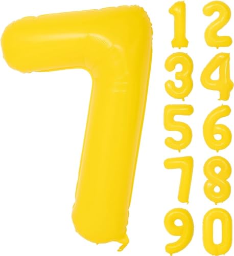 Folienballons * Macaron-Farben * als Zahlen Deko für Geburtstag und Party | XXL-Größe: 100cm | Zahl Luftballons Ballons Folienballon Ballondeko Kindergeburtstag, Edition: Zitronen-Gelb Zahl 7 Folienballons * Macaron-Farben * als Zahlen Deko für Geburtstag und Party | XXL-Größe: 100cm | Zahl Luftballons Ballons Folienballon Ballondeko Kindergeburtstag, Edition: Zitronen-Gelb Zahl 7 von Carpeta
