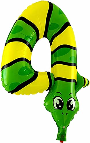 Folienballons * Wilde Tiere * in Zahl 0 bis 9 als Deko für Geburtstag und Party | 44-55cm groß | Kinder Zahlen Kindergeburtstag Partydeko Folienballon Hund Affe Tiger Safari, Edition: 4. Geburtstag von Carpeta