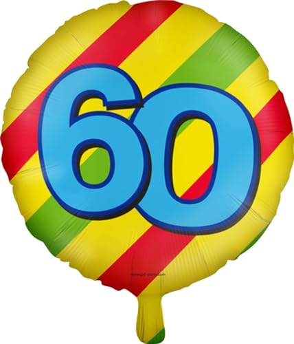 Folienballons * Zahlen 1-100 * als Deko für Kindergeburtstag, Geburtstag und Party | Ø46cm, für Luft + Helium | Happy Birthday Luftballons Ballons, Edition: 60. Geburtstag Folienballons * Zahlen 1-100 * als Deko für Kindergeburtstag, Geburtstag und Party | Ø46cm, für Luft + Helium | Happy Birthday Luftballons Ballons, Edition: 60. Geburtstag von Carpeta