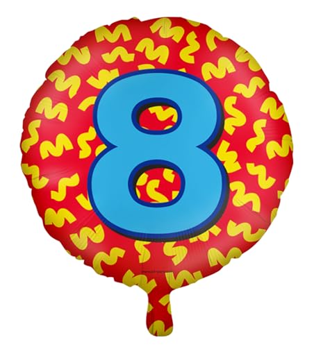 Folienballons * Zahlen 1-100 * als Deko für Kindergeburtstag, Geburtstag und Party | Ø46cm, für Luft + Helium | Happy Birthday Luftballons Ballons, Edition: 8. Geburtstag Folienballons * Zahlen 1-100 * als Deko für Kindergeburtstag, Geburtstag und Party | Ø46cm, für Luft + Helium | Happy Birthday Luftballons Ballons, Edition: 8. Geburtstag von Carpeta