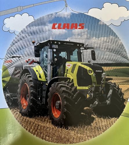 Lampion * Traktor * als Deko oder Spiel für Kindergeburtstag, Martinssingen oder Karneval | aus Papier und Metall, 25cm | Laterne Trecker Bauernhof Landwirtschaft Mottoparty Party Laternenumzug von Carpeta