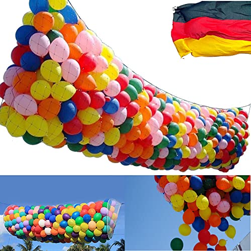 Luftballon Fallnetze als Deko für Geburtstag, Party und Jubiläum | Wiederverwendbare Ballonfallnetze | Ballons fallen von der Decke | Netz Kindergeburtstag, Edition: Fallnetz für 200 Luftballons von Carpeta