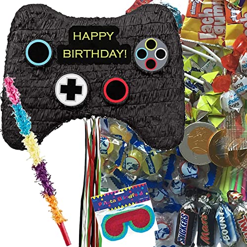 Pinata * GAMEPAD * als Spiel und Deko für Kindergeburtstag und Mottoparty | Größe: 45x32x8cm | Pinatas Gaming Gamer Spielkonsole Zocker Kinder Partydeko, Edition: Pinata mit Stock, Brille, Süßigkeiten Pinata * GAMEPAD * als Spiel und Deko für Kindergeburtstag und Mottoparty | Größe: 45x32x8cm | Pinatas Gaming Gamer Spielkonsole Zocker Kinder Partydeko, Edition: Pinata mit Stock, Brille, Süßigkeiten von Carpeta