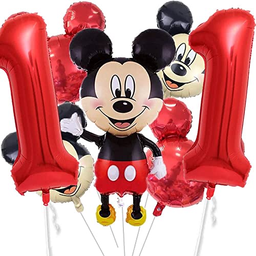 XXL-Ballon-Set * Mickey Mouse * als Deko für Kindergeburtstag und Mottoparty | mit Zahlen von 1 bis 19 | Micky Maus Geburtstag Party Kinder Ballondeko Partydeko, Edition: 11. Geburtstag von Carpeta