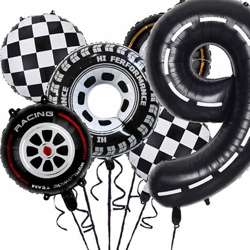 XXL-Ballon-Set * RACING CARS * als Deko für Kindergeburtstag und Mottoparty | Zahlen von 1 bis 9 | Formel Rennautos Geburtstag Party Kinder Ballondeko Partydeko, Edition: 9. Geburtstag XXL-Ballon-Set * RACING CARS * als Deko für Kindergeburtstag und Mottoparty | Zahlen von 1 bis 9 | Formel Rennautos Geburtstag Party Kinder Ballondeko Partydeko, Edition: 9. Geburtstag von Carpeta
