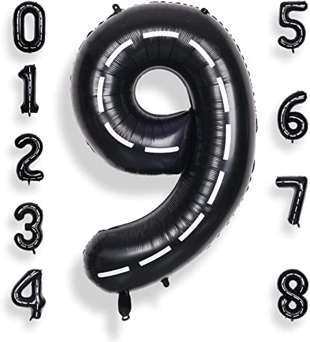 XXL Folienballons * RACING * Zahl 0 bis 9 als Deko für Geburtstag und Party | 100cm groß | Schwarze Zahlen Cars Autos Kindergeburtstag Partydeko Ballon Luftballon Helium, Edition: 9. Geburtstag XXL Folienballons * RACING * Zahl 0 bis 9 als Deko für Geburtstag und Party | 100cm groß | Schwarze Zahlen Cars Autos Kindergeburtstag Partydeko Ballon Luftballon Helium, Edition: 9. Geburtstag von Carpeta
