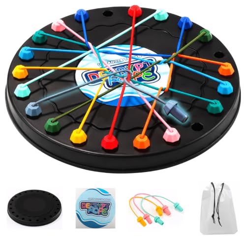 Rope Challenge Puzzle Knobelspiel mit Seil Logik Strategiespiel Logik Spiele Knot,Interactive Rope Challenge Spiel,Lehrreiches Seil-Fädelspiel,für Kinder Und Erwachsene,2 bis 4 Spieler Rope Challenge Puzzle Knobelspiel mit Seil Logik Strategiespiel Logik Spiele Knot,Interactive Rope Challenge Spiel,Lehrreiches Seil-Fädelspiel,für Kinder Und Erwachsene,2 bis 4 Spieler von Carreneu