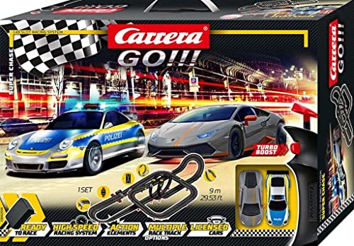 Carrera Go!!! 62558 Super Chase Autorennbahn Fachhandelsbahn/Grundpackung Mehrfarbig von Carrera