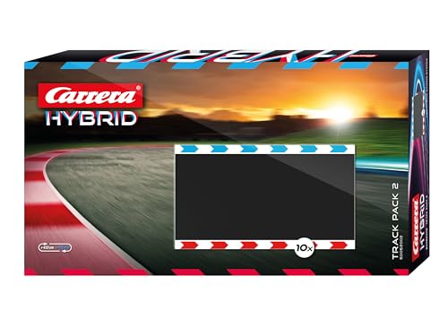Carrera Hybrid Track Pack 2 – Erweiterungsset für Carrera Rennbahnen mit robustem Zubehör und zusätzlichen Streckenabschnitten – Für abwechslungsreiche Rennen auf der digitalen Carrera-Bahn von Carrera Hybrid