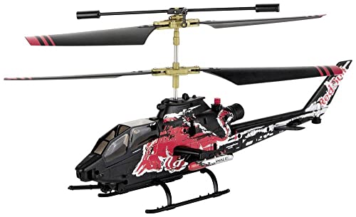 Carrera 370501040X Red Bull Cobra TAH-1F RC Einsteiger Hubschrauber RtF Modellbau, Mehrfarbig von Carrera