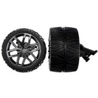 CARRERA RC 370990493 2 Vorderräder (Reifen + Felge) + Radaufhängung #142026/27 von Carrera RC