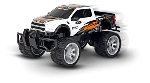 Carrera RC Ford F-150 Raptor I Ferngesteuerter RC Truck I Für Kinder und Erwachsene ab 6 Jahren I wiederaufladbar Batterie für 40 Minuten Fahrspaß I 18 km/h I Für Anfänger und Profis I 2,4 GHz von Carrera