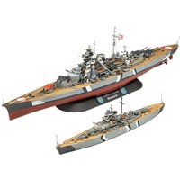 Geschenkset The Legendary Bismarck (1:700&1:1200), Revell Modellbausatz mit Basiszubehör von Carrera Revell Europe GmbH