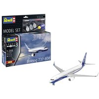 Model Set Boeing 737-800, Revell Modellbausatz mit Basiszubehör von Carrera Revell Europe GmbH