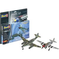 Model Set Combat Set Me262 & P-51B Mustang, Revell Modellbausatz mit Basiszubehör von Carrera Revell Europe GmbH