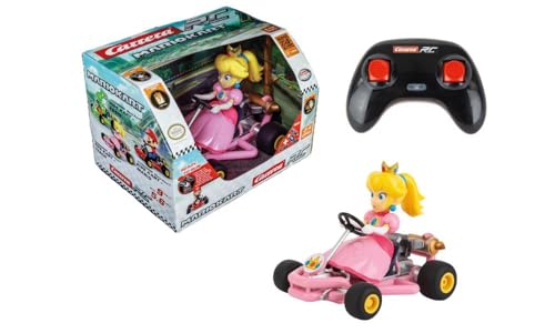 Carrera RC I Mario Kart I Pipe Kart Peach 24GHz Original LizenzIKart für spannende Rennen I Langlebige robuste Konstruktion I Höchstgeschwindigkeit 9 km/h I Tolles Geschenk für alle Mario KartIFans von Carrera