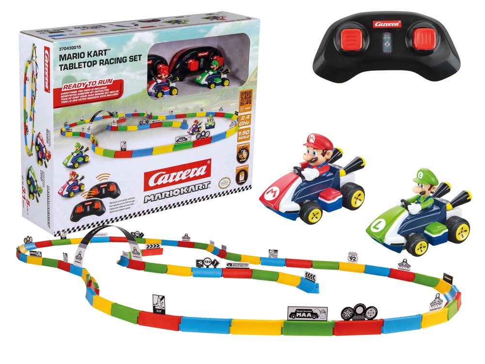 |2 4GHz Mario Kart™ Tabletop Racing Set - Mario & Luigi| von Carrera