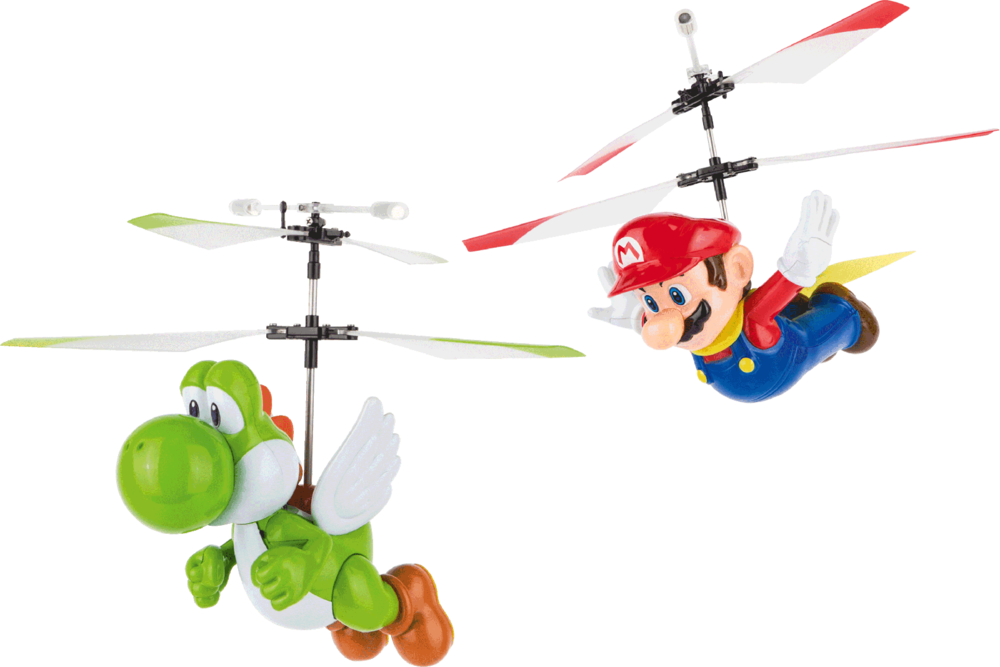 |2 4GHz Super Mario™ - Twin Pack - Flying Cape Mario + Yoshi grün| von Carrera