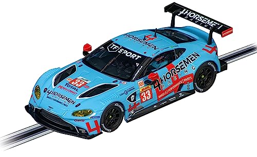 Carrera Digital 132 I Aston Martin Vantage GTE TF Sport 4 Horsemen Racing No 33 I Siegerteam Nachbildung I Original Aston Martin Lizenz I Realistisches Fahrerlebnis I Slotcar im Maßstab 1:32 von Carrera