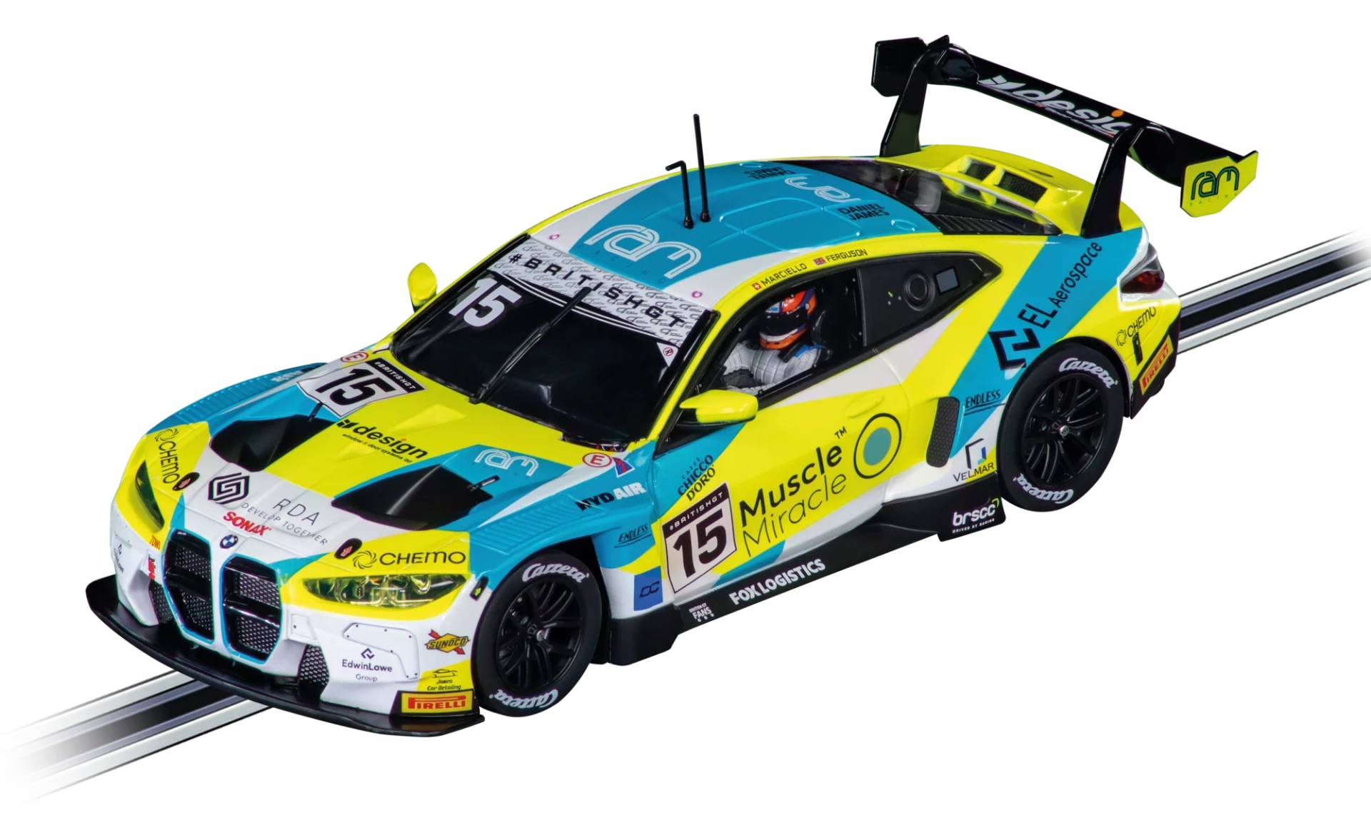 BMW M4 GT3 "RAM Racing, No. 15" British GT 2024 von Carrera